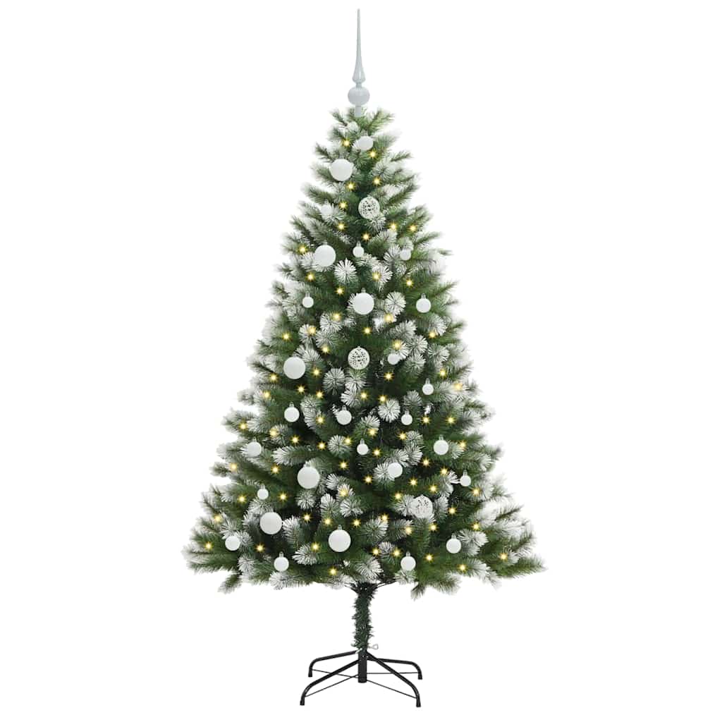 Vidaxl sapin de Noël artificiel articulé avec neige recouverte 150 cm