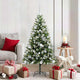 Vidaxl sapin de Noël artificiel articulé avec neige recouverte 150 cm