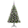 Vidaxl sapin de Noël artificiel articulé avec neige recouverte 150 cm
