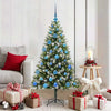 Vidaxl sapin de Noël artificiel articulé avec neige recouverte 150 cm
