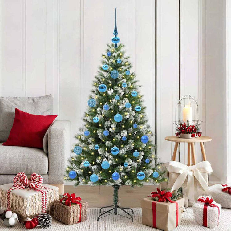 Vidaxl sapin de Noël artificiel articulé avec neige recouverte 150 cm