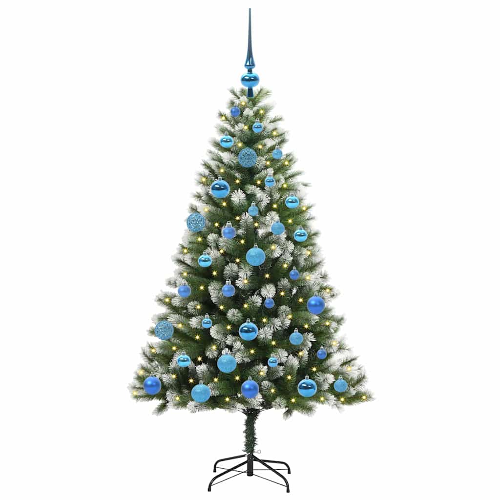 Vidaxl sapin de Noël artificiel articulé avec neige recouverte 150 cm