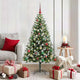Vidaxl sapin de Noël artificiel articulé avec neige recouverte 150 cm