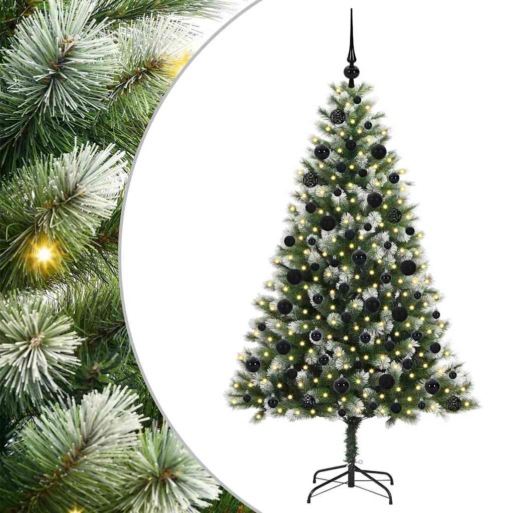 Vidaxl sapin de Noël artificiel articulé avec neige recouverte 180 cm