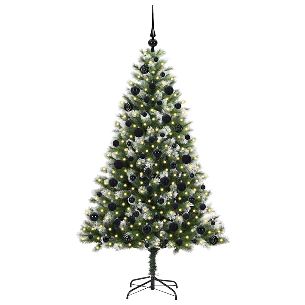 Vidaxl sapin de Noël artificiel articulé avec neige recouverte 180 cm