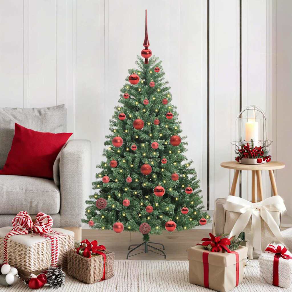 Vidaxx sapin de Noël artificiel pliant vert 120 cm PVC et métal