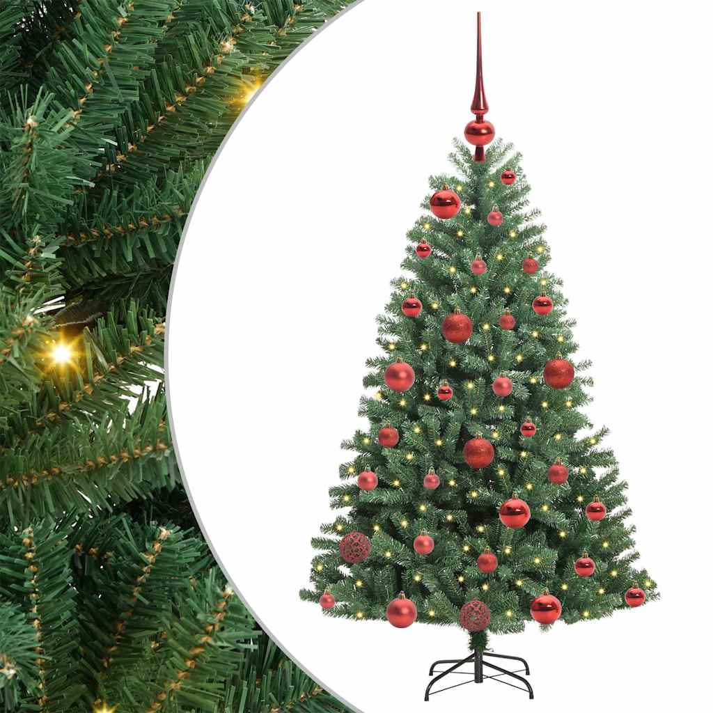 Vidaxx sapin de Noël artificiel pliant vert 120 cm PVC et métal
