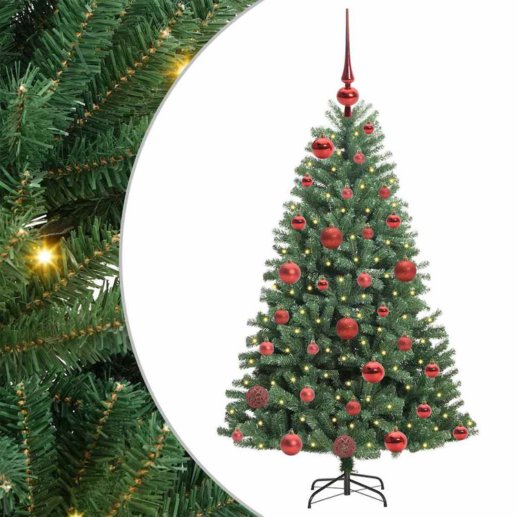 Vidaxx sapin de Noël artificiel pliant vert 120 cm PVC et métal