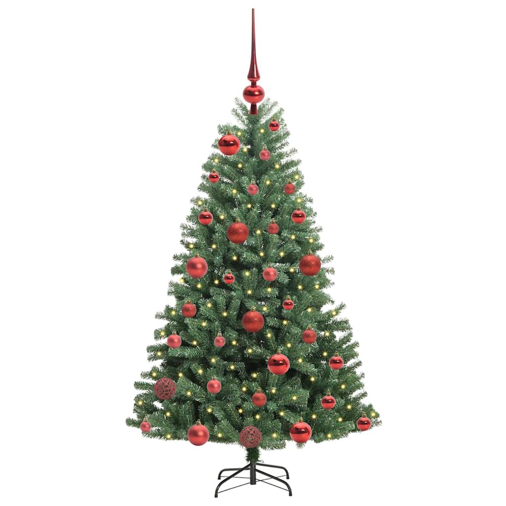 Vidaxx sapin de Noël artificiel pliant vert 120 cm PVC et métal