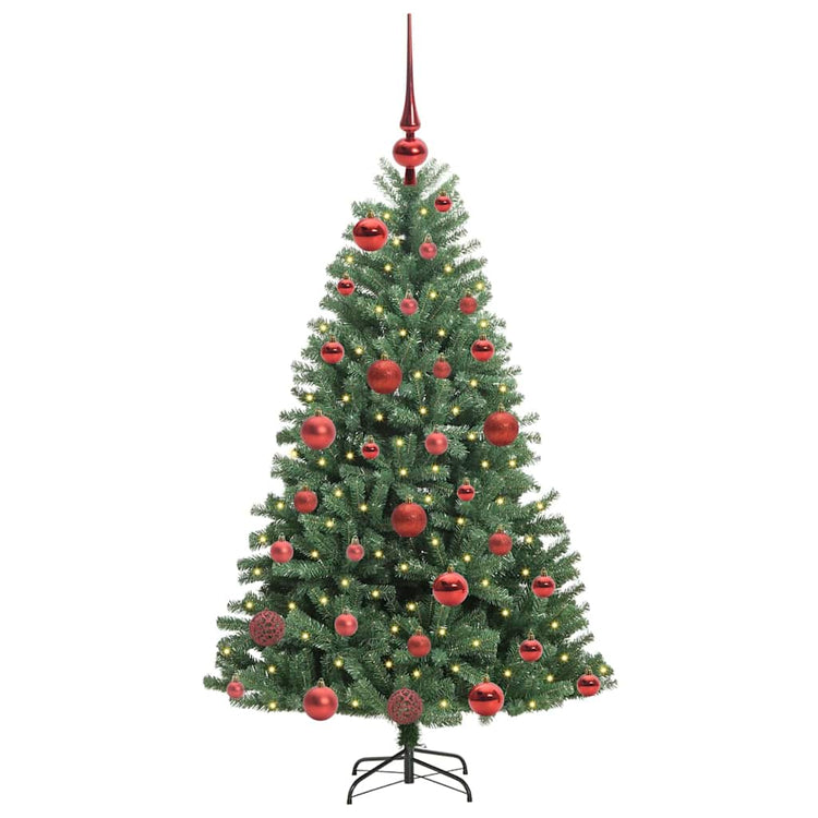 Vidaxx sapin de Noël artificiel pliant vert 120 cm PVC et métal