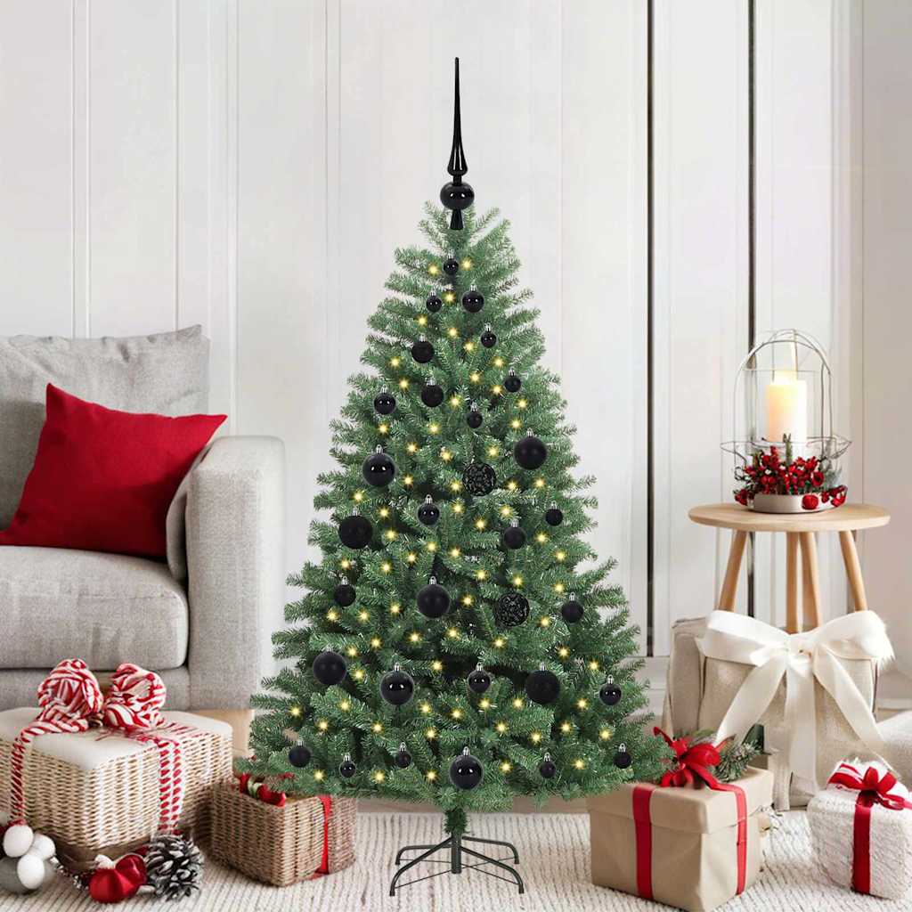 Vidaxx sapin de Noël artificiel pliant vert 120 cm PVC et métal