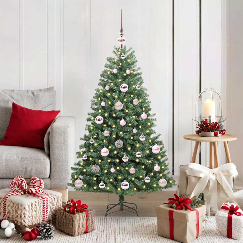 Vidaxx sapin de Noël artificiel pliant vert 120 cm PVC et métal