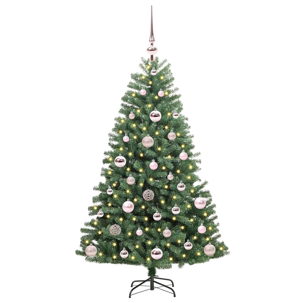 Vidaxx sapin de Noël artificiel pliant vert 120 cm PVC et métal