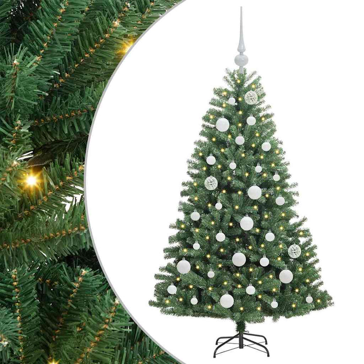Vidaxx sapin de Noël artificiel pliant vert 120 cm PVC et métal