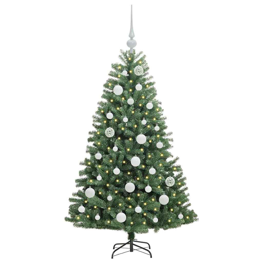 Vidaxx sapin de Noël artificiel pliant vert 120 cm PVC et métal