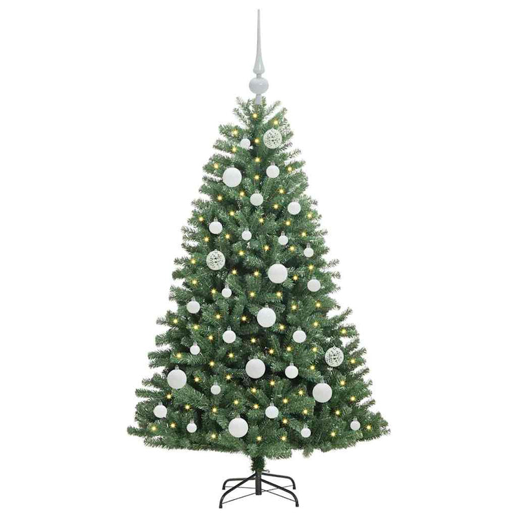 Vidaxx sapin de Noël artificiel pliant vert 120 cm PVC et métal