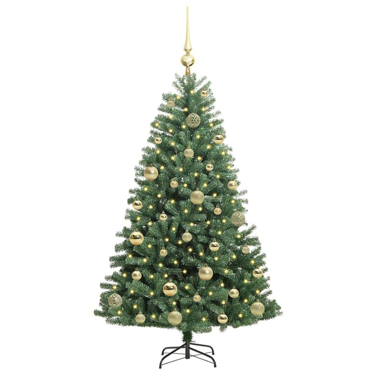 Vidaxx sapin de Noël artificiel pliant vert 120 cm PVC et métal