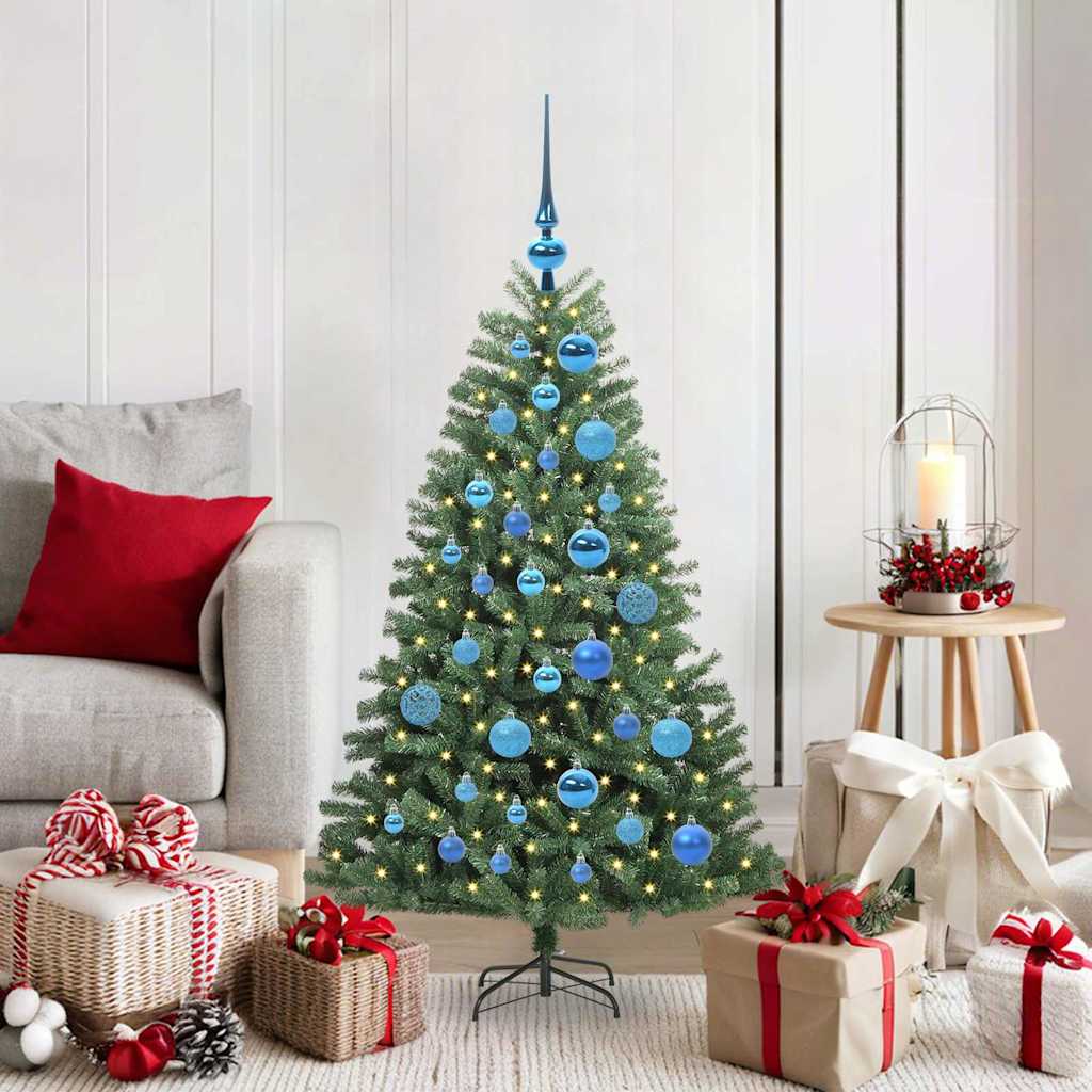 Vidaxx sapin de Noël artificiel pliant vert 120 cm PVC et métal