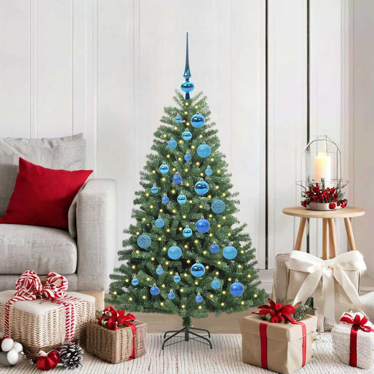 Vidaxx sapin de Noël artificiel pliant vert 120 cm PVC et métal