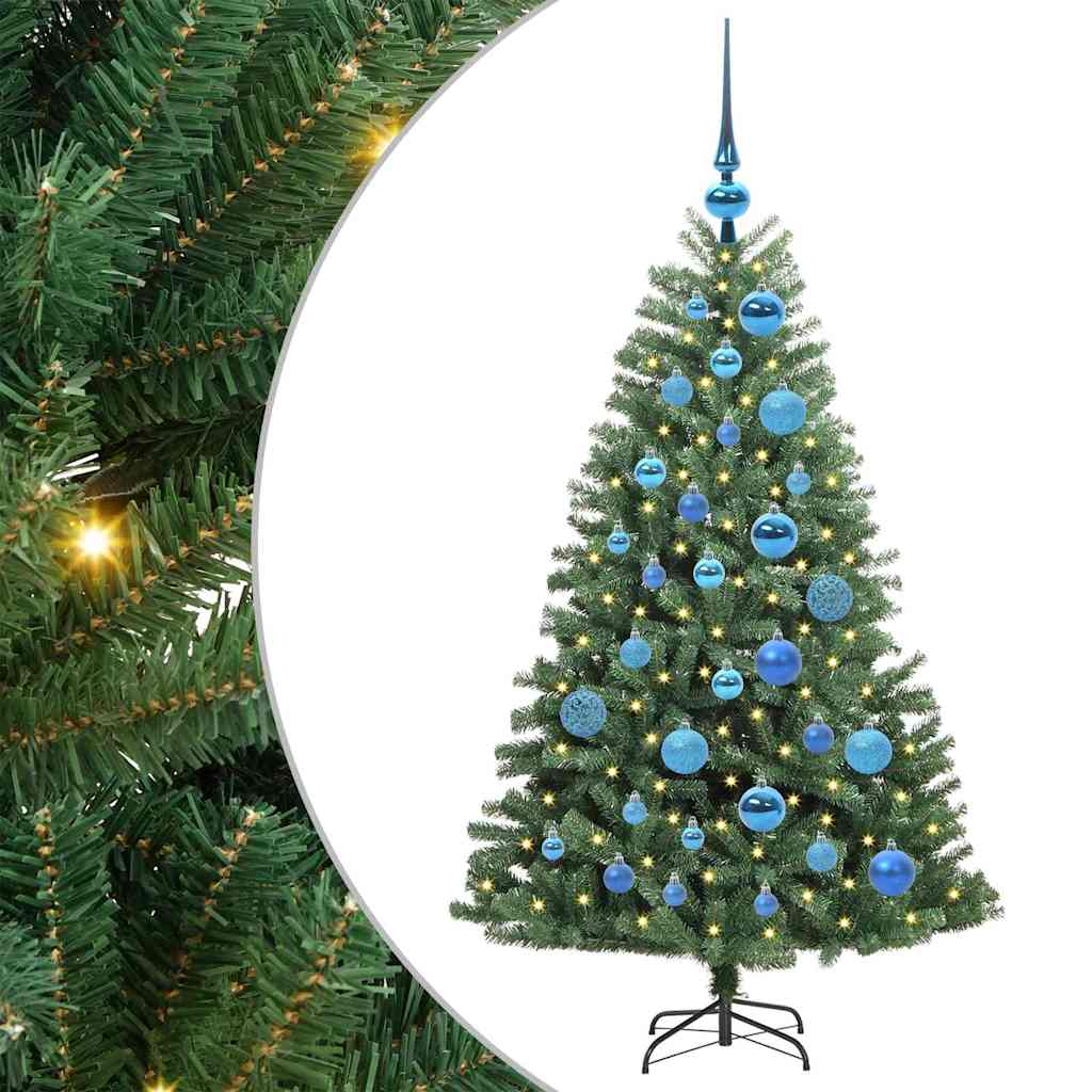 Vidaxx sapin de Noël artificiel pliant vert 120 cm PVC et métal