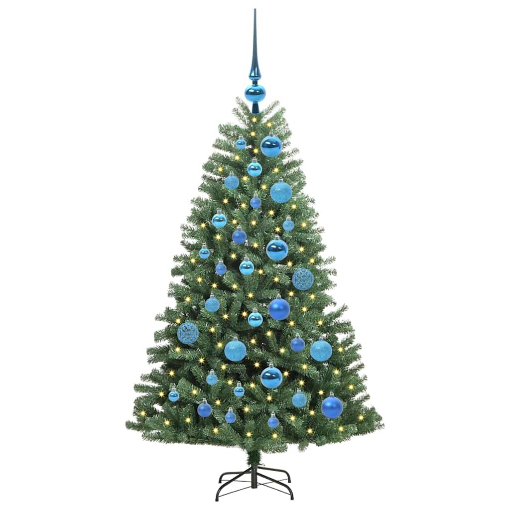 Vidaxx sapin de Noël artificiel pliant vert 120 cm PVC et métal
