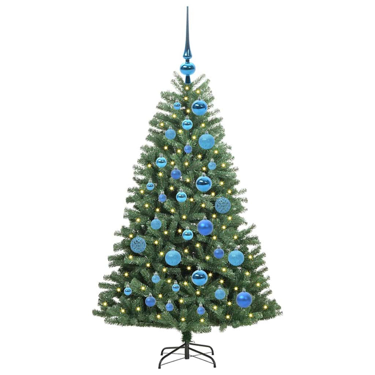 Vidaxx sapin de Noël artificiel pliant vert 120 cm PVC et métal