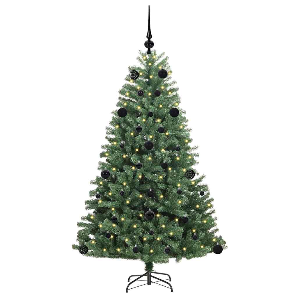 Vidaxx sapin de Noël artificiel pliant vert 150 cm PVC et métal