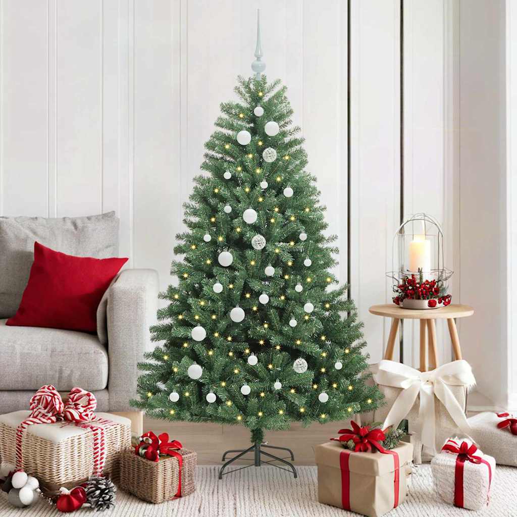 Vidaxx sapin de Noël artificiel pliant vert 150 cm PVC et métal