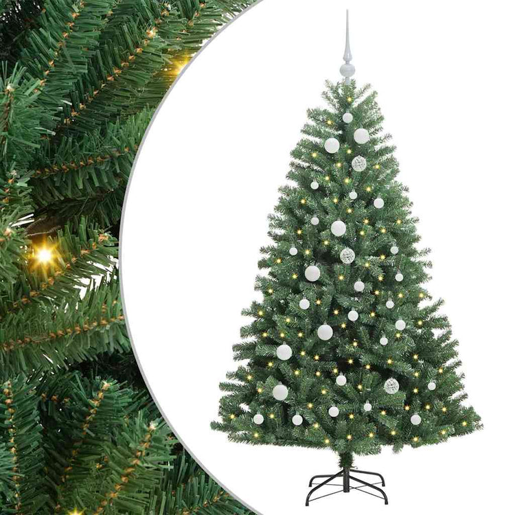 Vidaxx sapin de Noël artificiel pliant vert 150 cm PVC et métal