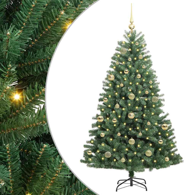 Vidaxx sapin de Noël artificiel pliant vert 150 cm PVC et métal
