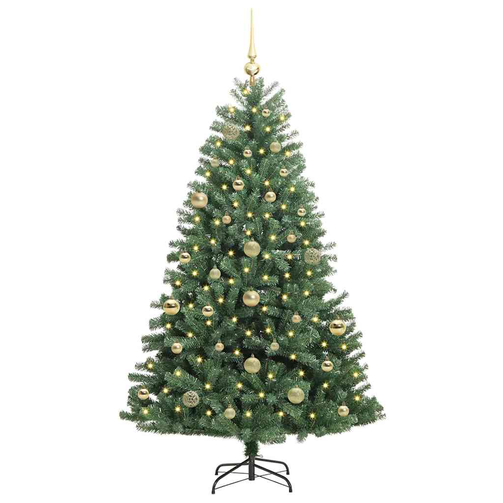 Vidaxx sapin de Noël artificiel pliant vert 150 cm PVC et métal