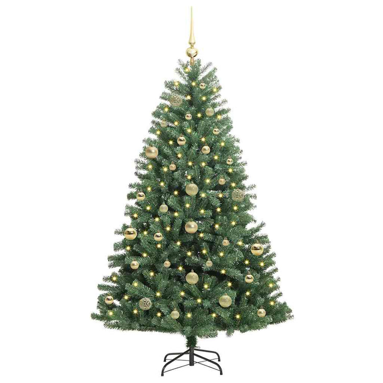 Vidaxx sapin de Noël artificiel pliant vert 150 cm PVC et métal