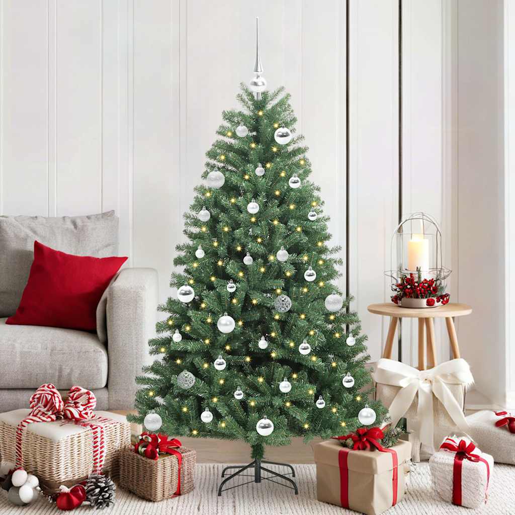 Vidaxx sapin de Noël artificiel pliant vert 150 cm PVC et métal
