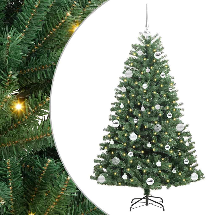 Vidaxx sapin de Noël artificiel pliant vert 150 cm PVC et métal