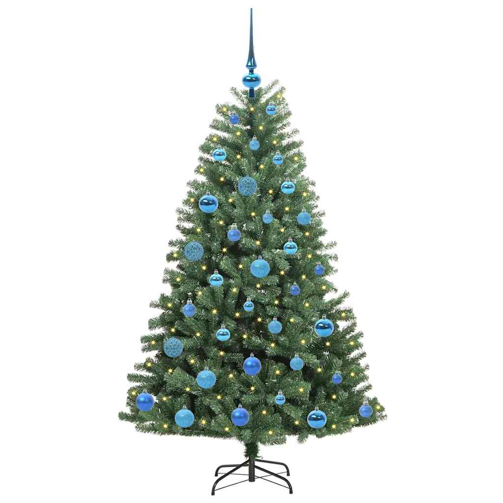 Vidaxx sapin de Noël artificiel pliant vert 150 cm PVC et métal