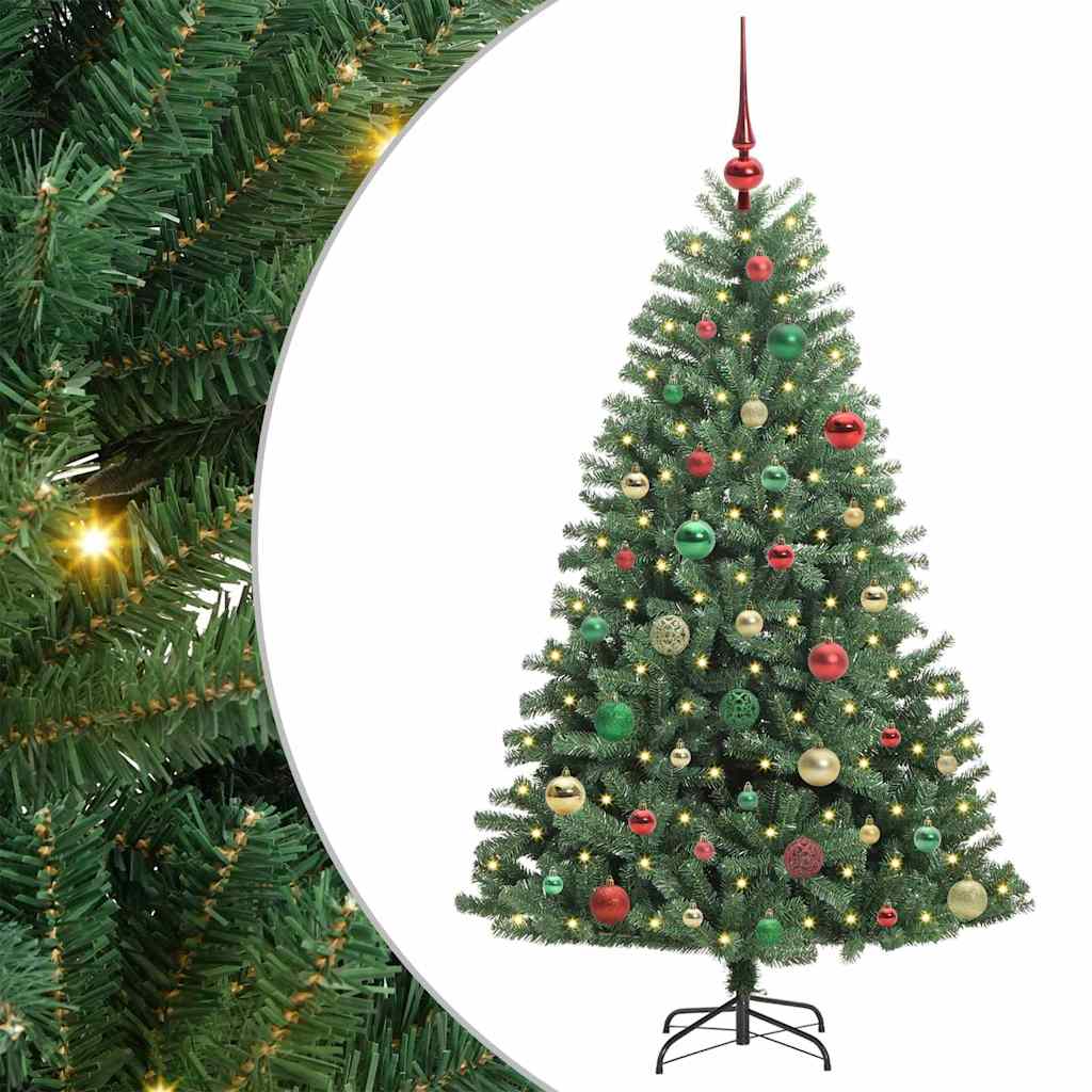 Vidaxx sapin de Noël artificiel pliant vert 150 cm PVC et métal