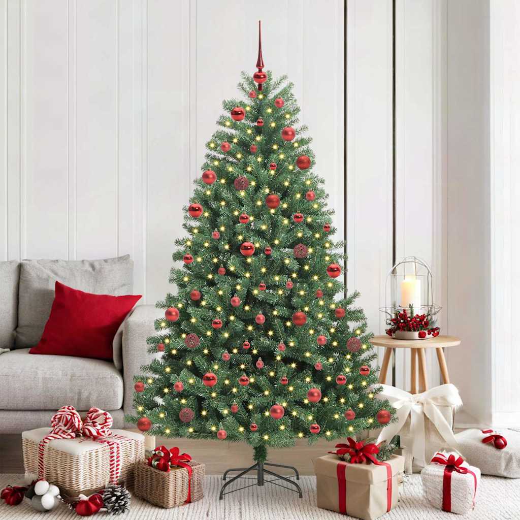 Vidaxx sapin de Noël artificiel pliant vert 180 cm PVC et métal