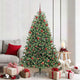 Vidaxx sapin de Noël artificiel pliant vert 180 cm PVC et métal