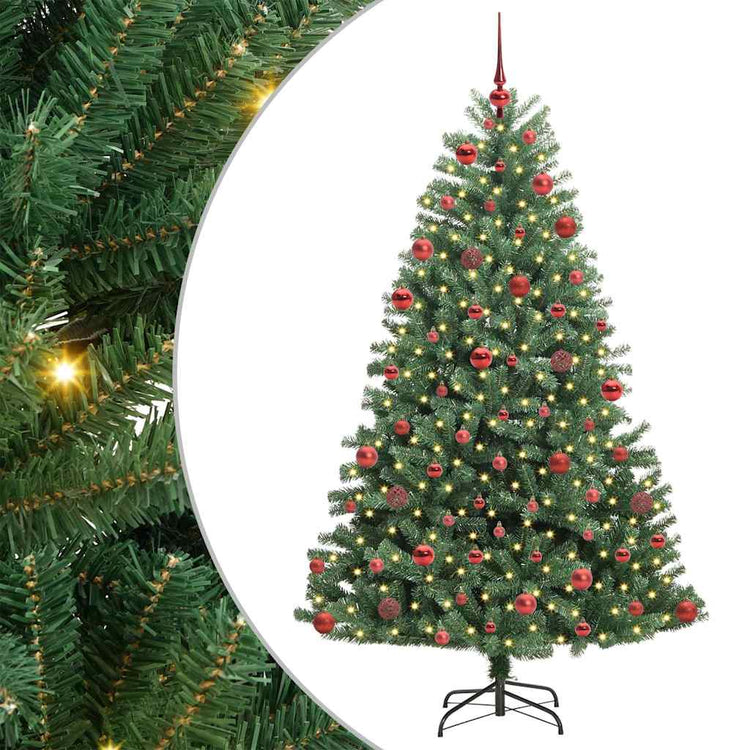 Vidaxx sapin de Noël artificiel pliant vert 180 cm PVC et métal