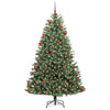 Vidaxx sapin de Noël artificiel pliant vert 180 cm PVC et métal
