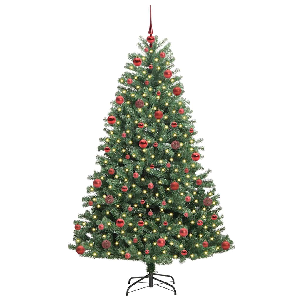 Vidaxx sapin de Noël artificiel pliant vert 180 cm PVC et métal