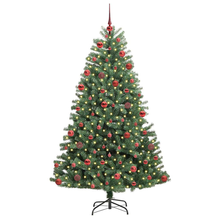 Vidaxx sapin de Noël artificiel pliant vert 180 cm PVC et métal