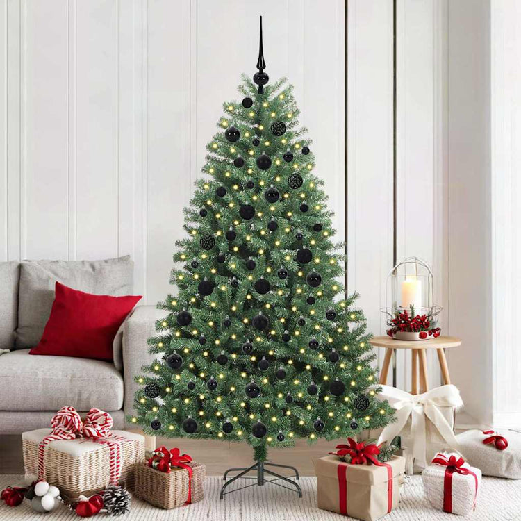 Vidaxx sapin de Noël artificiel pliant vert 180 cm PVC et métal