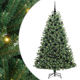 Vidaxx sapin de Noël artificiel pliant vert 180 cm PVC et métal - afbeelding 2