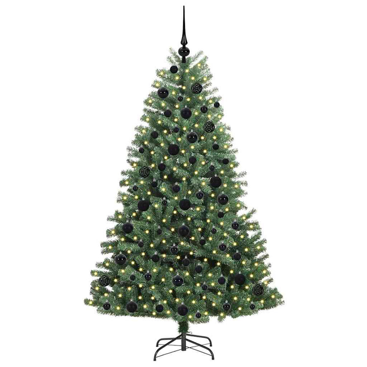 Vidaxx sapin de Noël artificiel pliant vert 180 cm PVC et métal