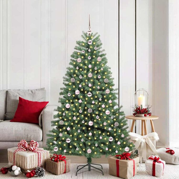 Vidaxx sapin de Noël artificiel pliant vert 180 cm PVC et métal