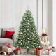 Vidaxx sapin de Noël artificiel pliant vert 180 cm PVC et métal