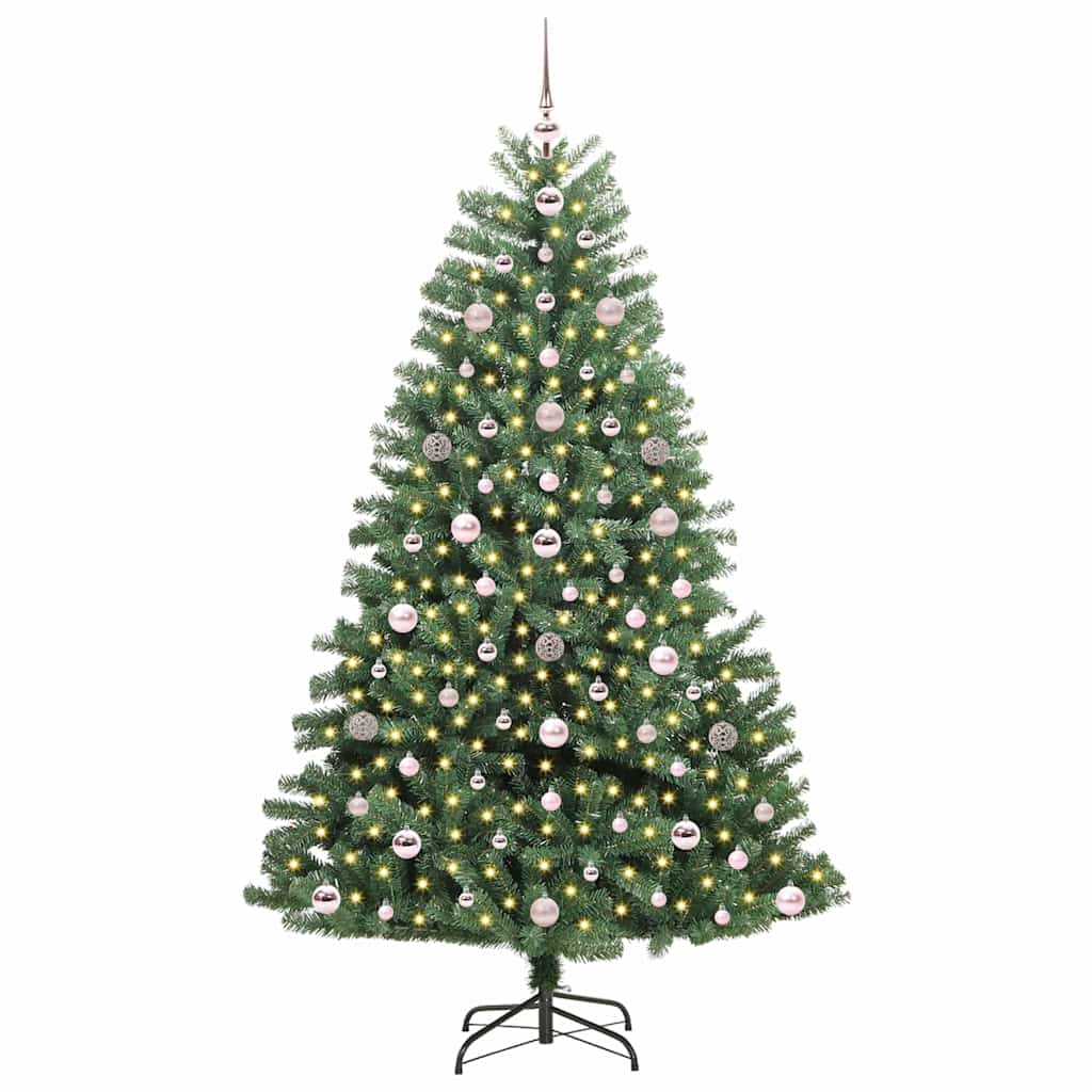 Vidaxx sapin de Noël artificiel pliant vert 180 cm PVC et métal