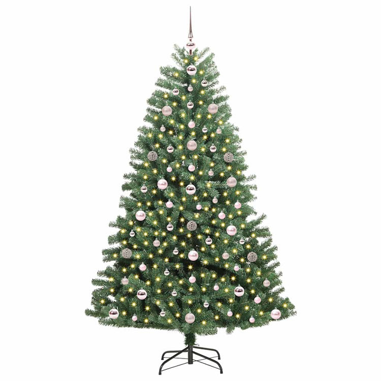 Vidaxx sapin de Noël artificiel pliant vert 180 cm PVC et métal