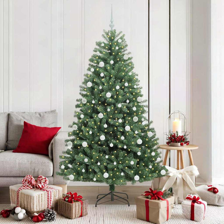 Vidaxx sapin de Noël artificiel pliant vert 180 cm PVC et métal